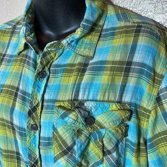Outdoor research men’s medium jinx shirt plaid button up lightweight gorpcore - Picture 2 of 6